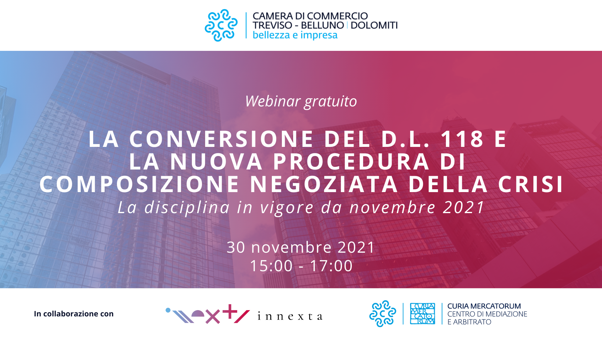 La composizione negoziata della crisi: webinar con CCIAA Treviso ...